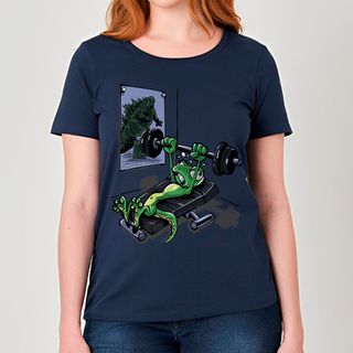 Largato em Godzilla | Camiseta Feminina