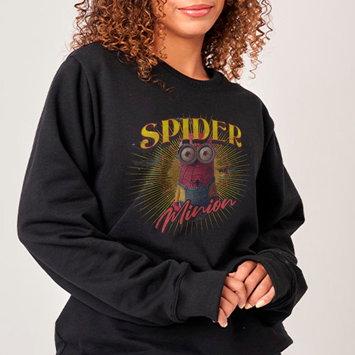 Nome do produto: Spider Minion | Minions e Homem Aranha - Moletom