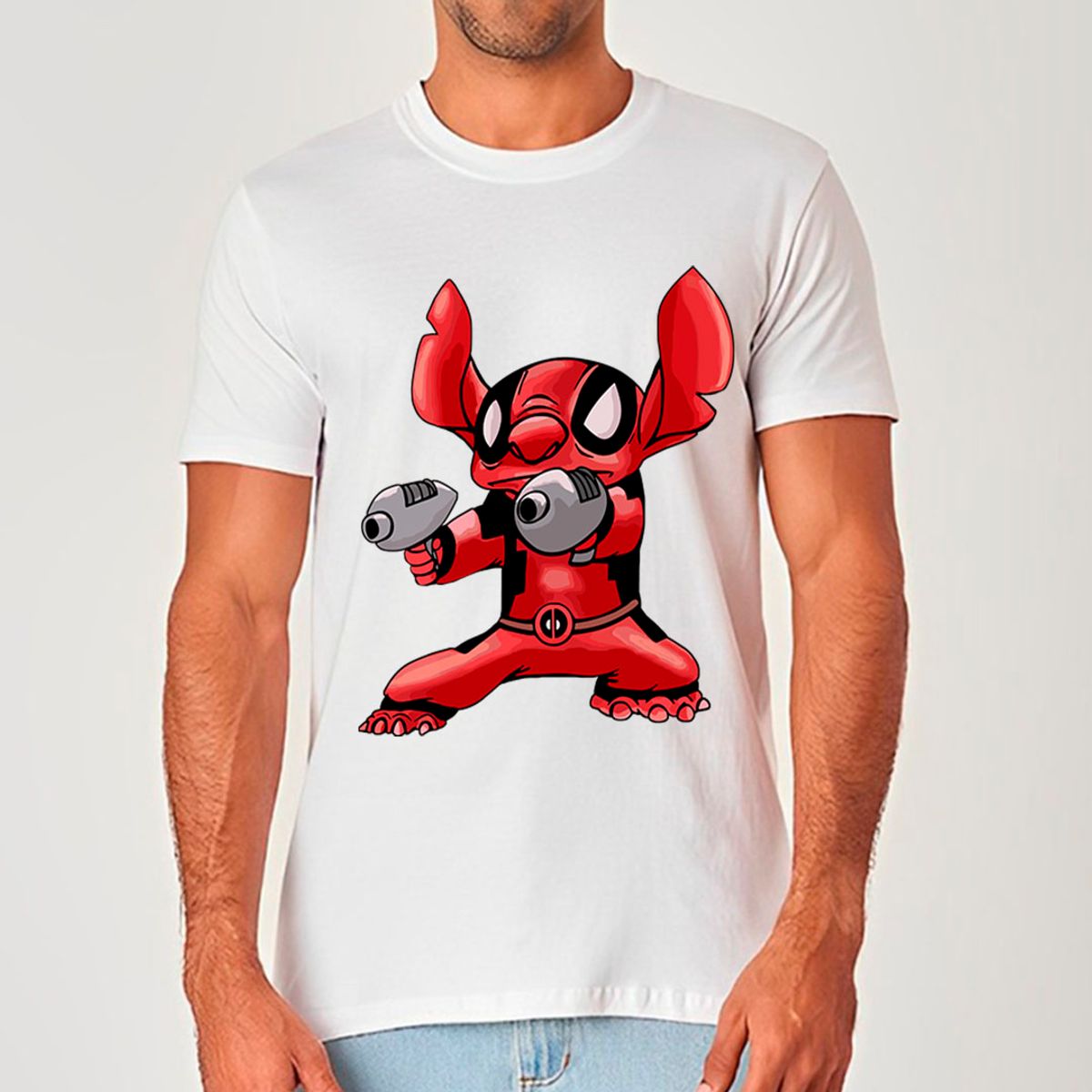 Nome do produto: Stitch - Deadpool | Camiseta Unissex
