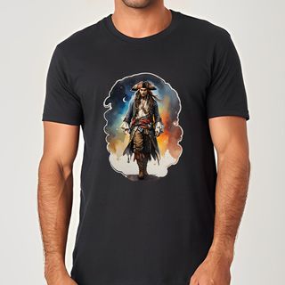 Capitão Jack Sparrow | Pirata dos Caribe - Camiseta Unissex