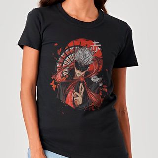 Gojo Vermelho - Jujutsu Kaisen | Camiseta Feminina