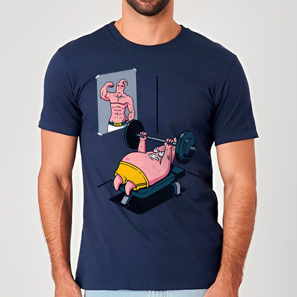 Nome do produto: Patrick e Majin Boo em Treino | Camiseta Unissex
