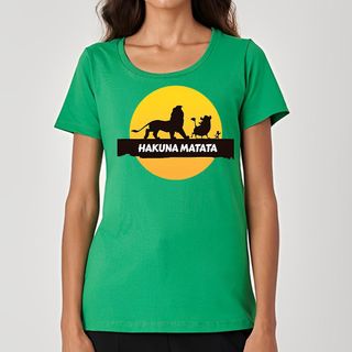 Nome do produtoHakuna Matata | Rei Leão - Camiseta Feminina