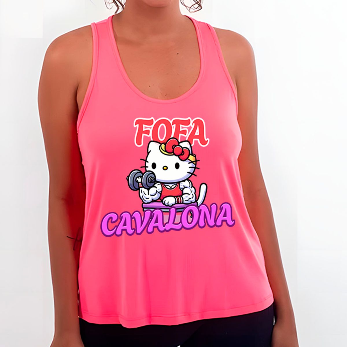 Nome do produto: Hello Kitty Maromba v2 | Regata Sport UV Feminina