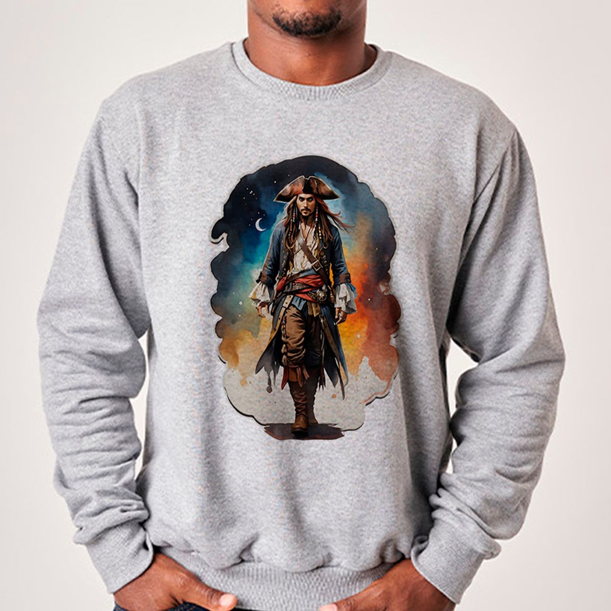 Nome do produto: Capitão Jack Sparrow | Pirata dos Caribe - Moletom