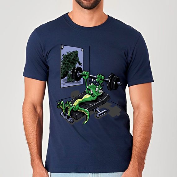 Largato em Godzilla | Camiseta Unissex