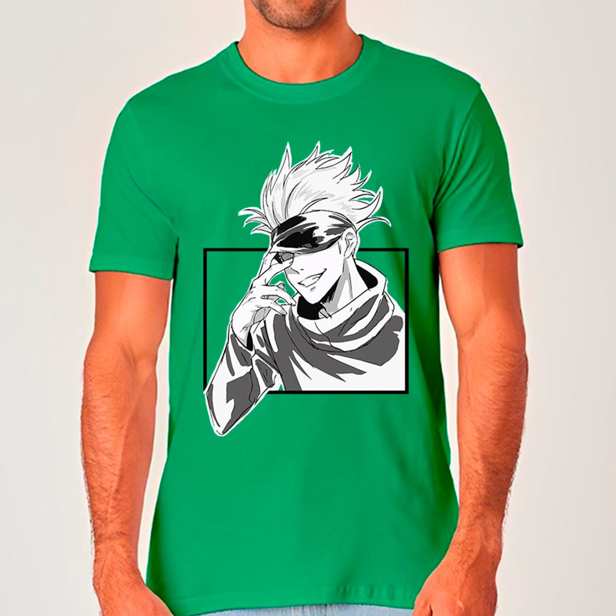 Nome do produto: Gojo Manga v2 - Jujutsu Kaisen | Camiseta Unissex