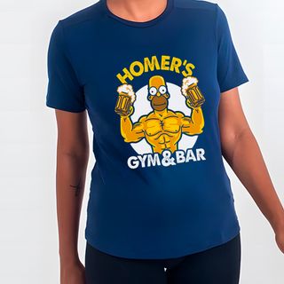 Nome do produtoHomer Simpson Musculoso | Camiseta Feminina Sport UV