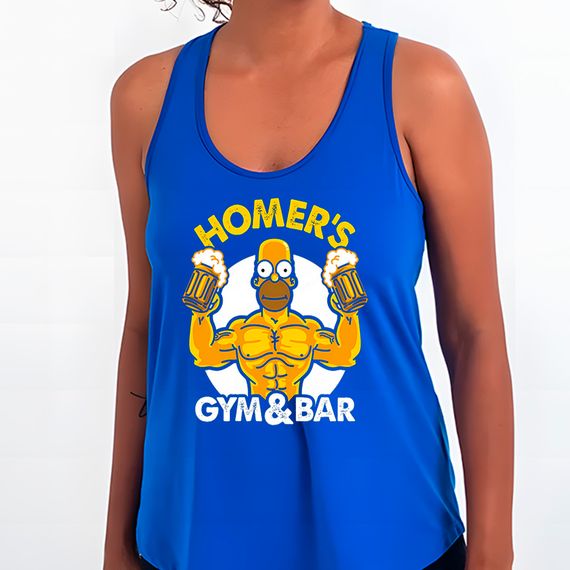 Homer Simpson Musculoso | Regata Sport UV Feminina