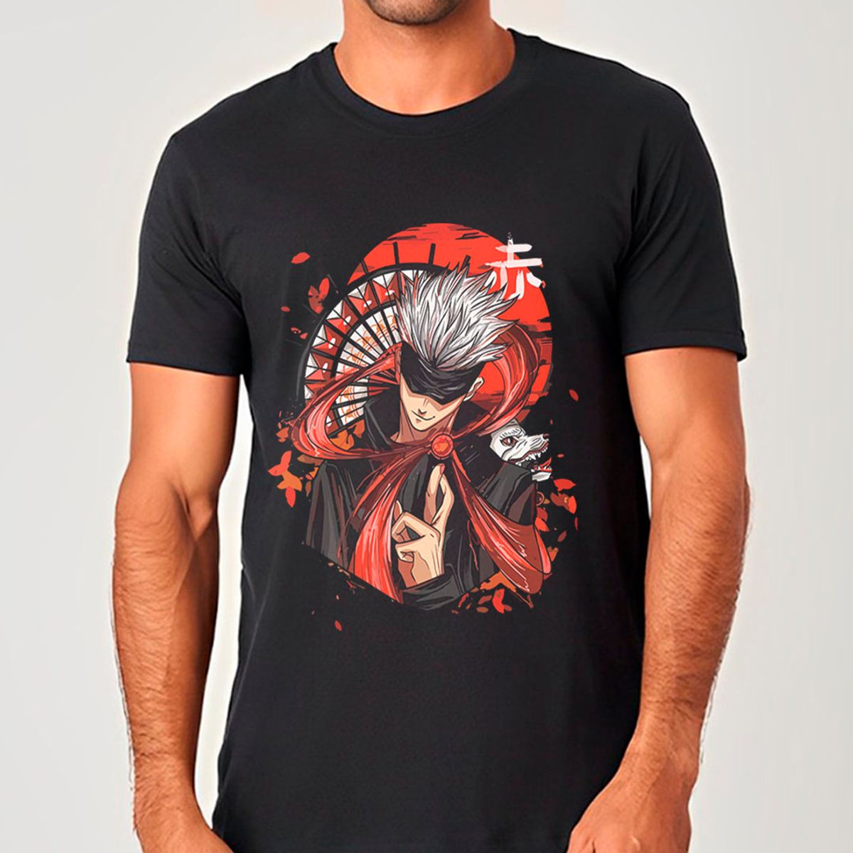 Nome do produto: Gojo Vermelho - Jujutsu Kaisen | Camiseta Unissex