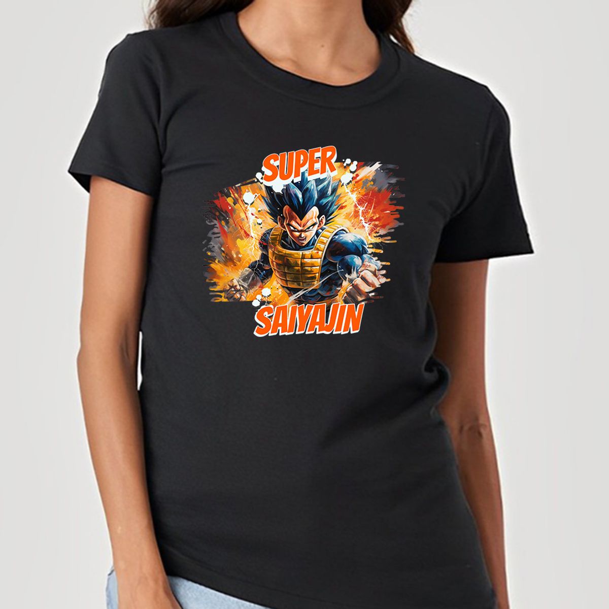 Nome do produto: Super Saiyajin Vegeta | Dragon Ball - Camiseta Feminina