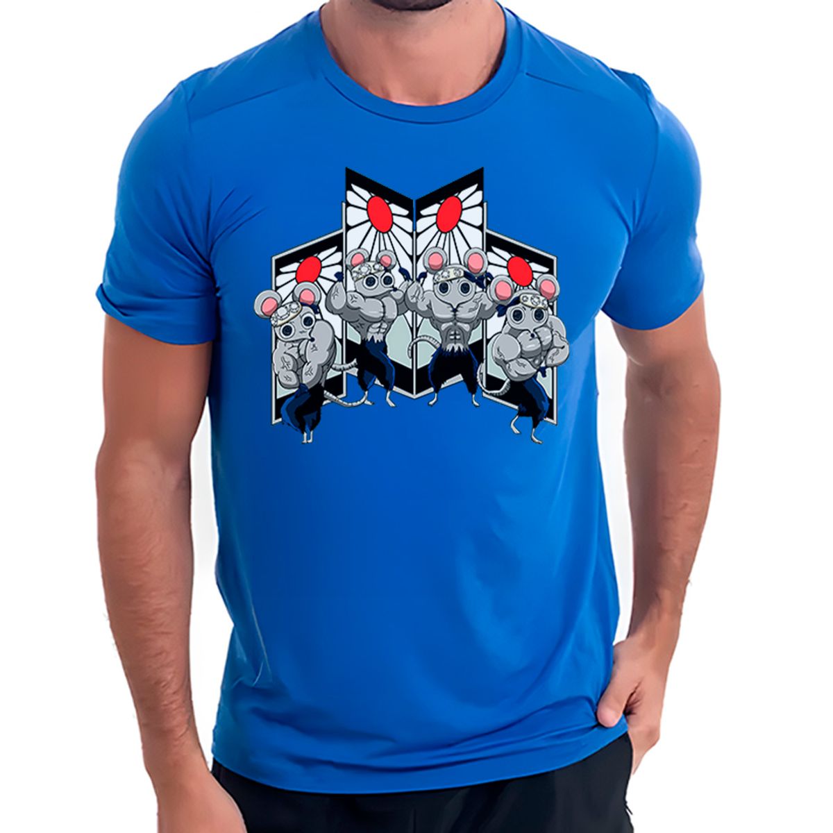 Nome do produto: Rato de Academia V3 - Ratos Demon Slayer | Camiseta Sport UV