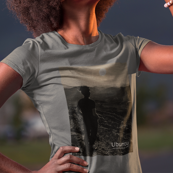 Camiseta Feminina Estonada - Ubuntu Sunset View