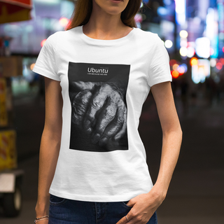 Camiseta Feminina - Ubuntu Tired Hand White