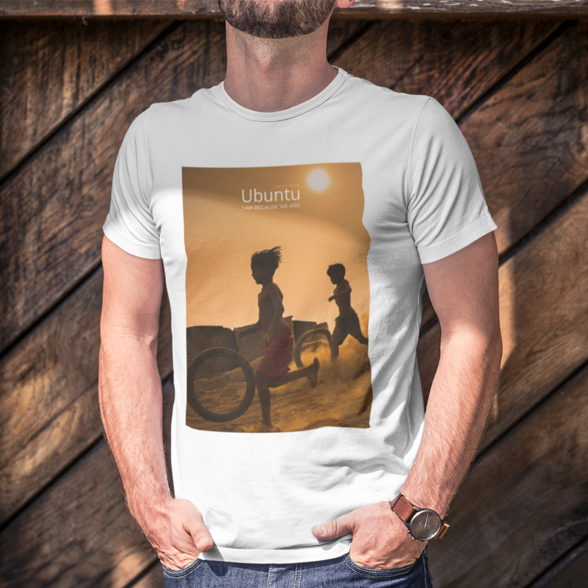 Nome do produto: Camiseta Unissex - Ubuntu Rolling in the Dust