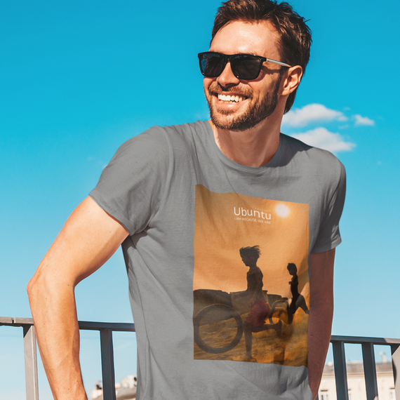 Camiseta Unissex Estonada - Ubuntu Rolling in the Dust