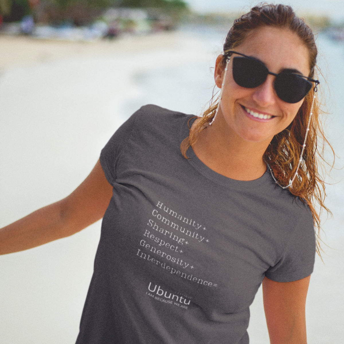 Nome do produto: Camiseta Feminina - Ubuntu Words