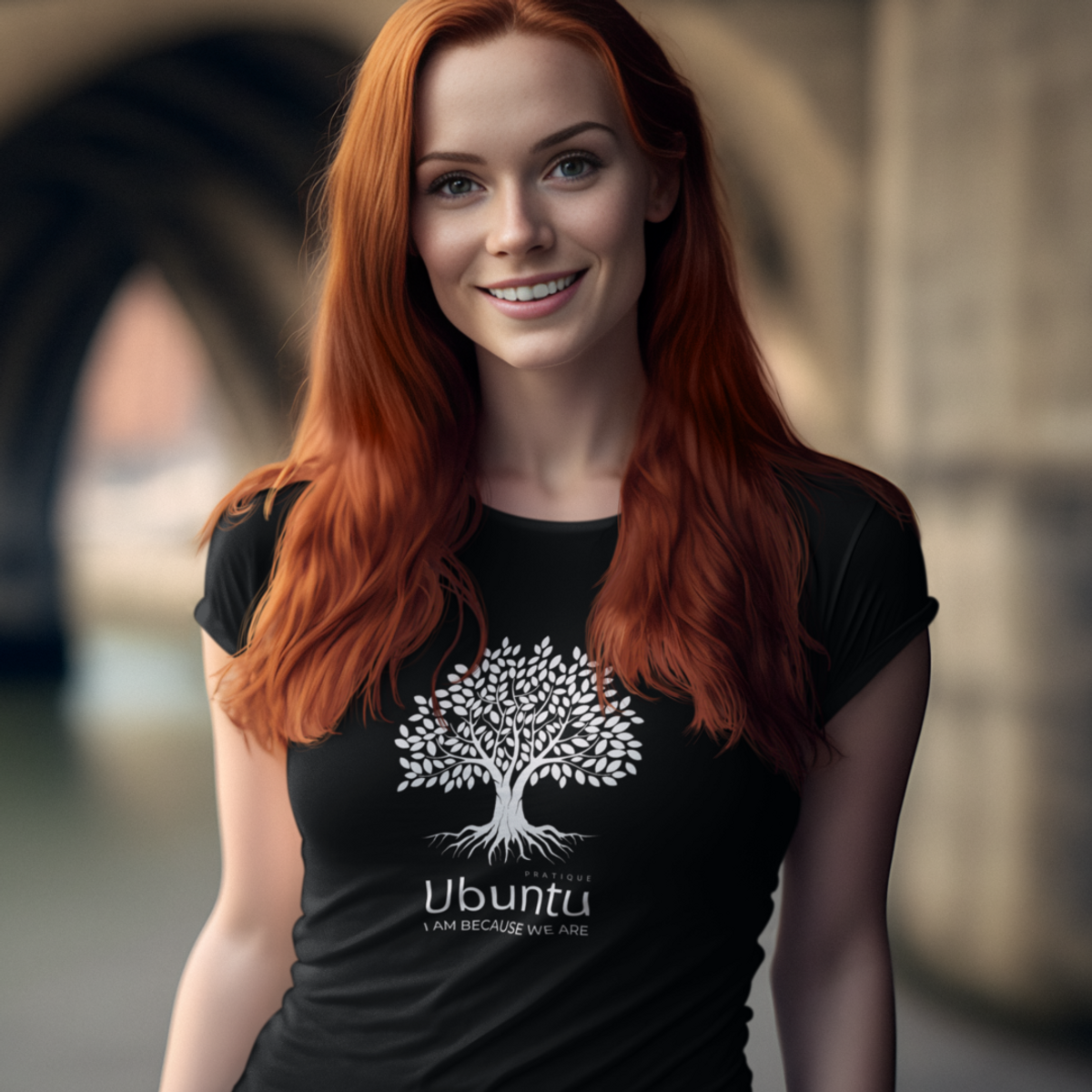 Nome do produto: Camiseta Feminina - Ubuntu Roots Black