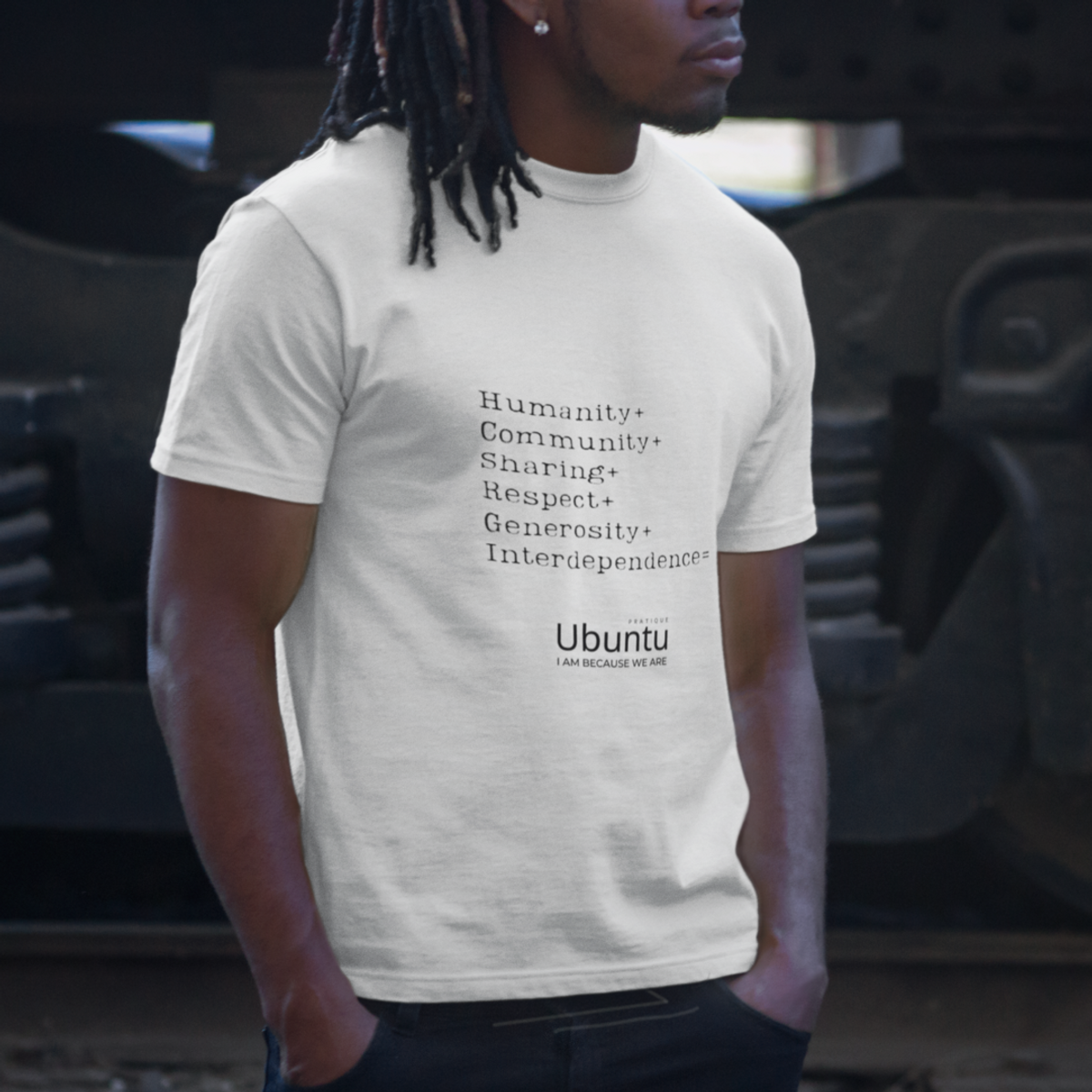 Nome do produto: Camiseta Unissex - Ubuntu Words White