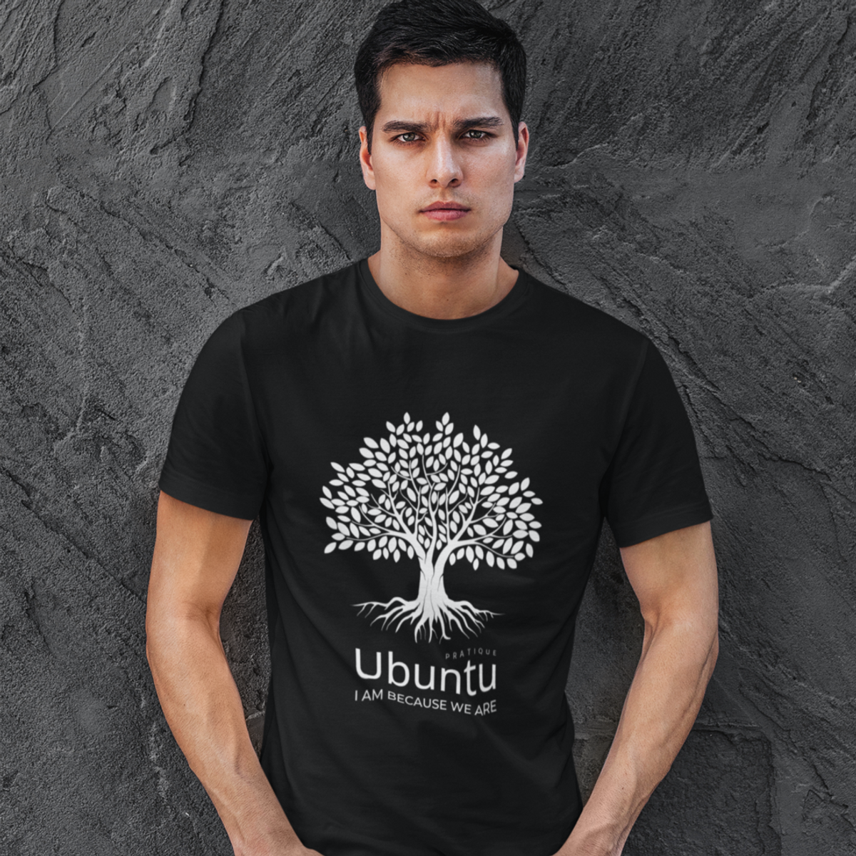 Nome do produto: Camiseta Unissex - Ubuntu Roots Black