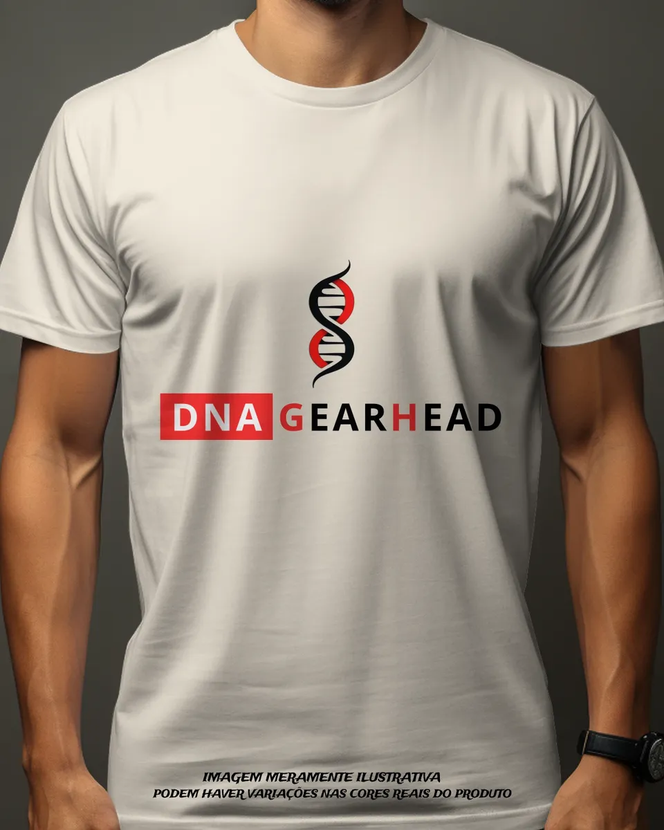Nome do produto: CAMISETA PIMA OFICIAL DNA GEARHEAD