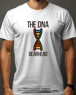 Nome do produtoCAMISETA PIMA (ESTAMPA THE DNA GEARHEAD)