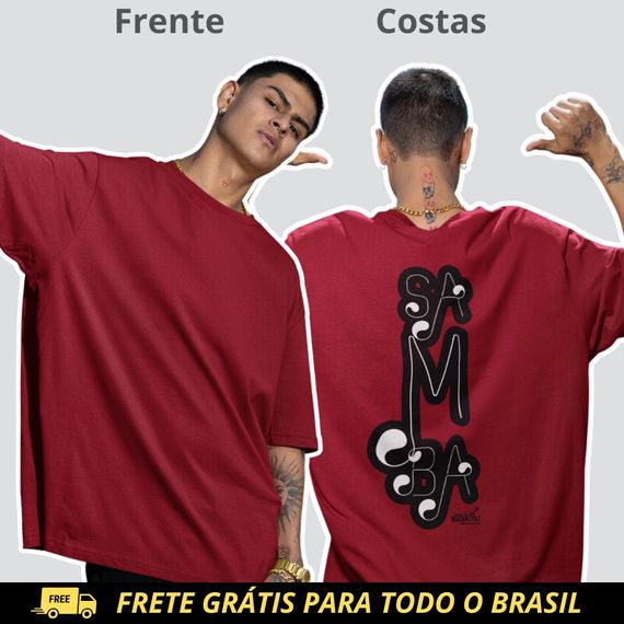 Camiseta Masculina Oversized - Samba