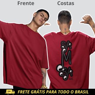 Nome do produtoCamiseta Masculina Oversized - Samba