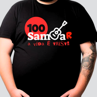 Nome do produtoCamiseta Plus Size - Sem Sambar a Vida é Triste