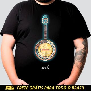 Camiseta Plus Size - Banjo Sim é Samba