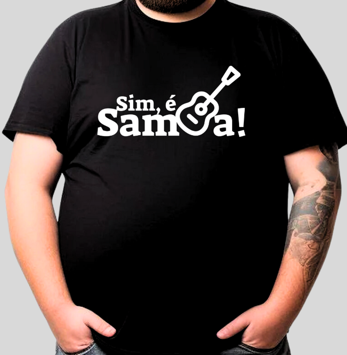 Nome do produto: Camiseta Plus Size - Sim é Samba