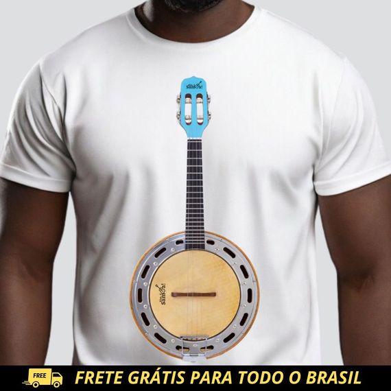 Camiseta Prime Masculina - Banjo Sim é Samba