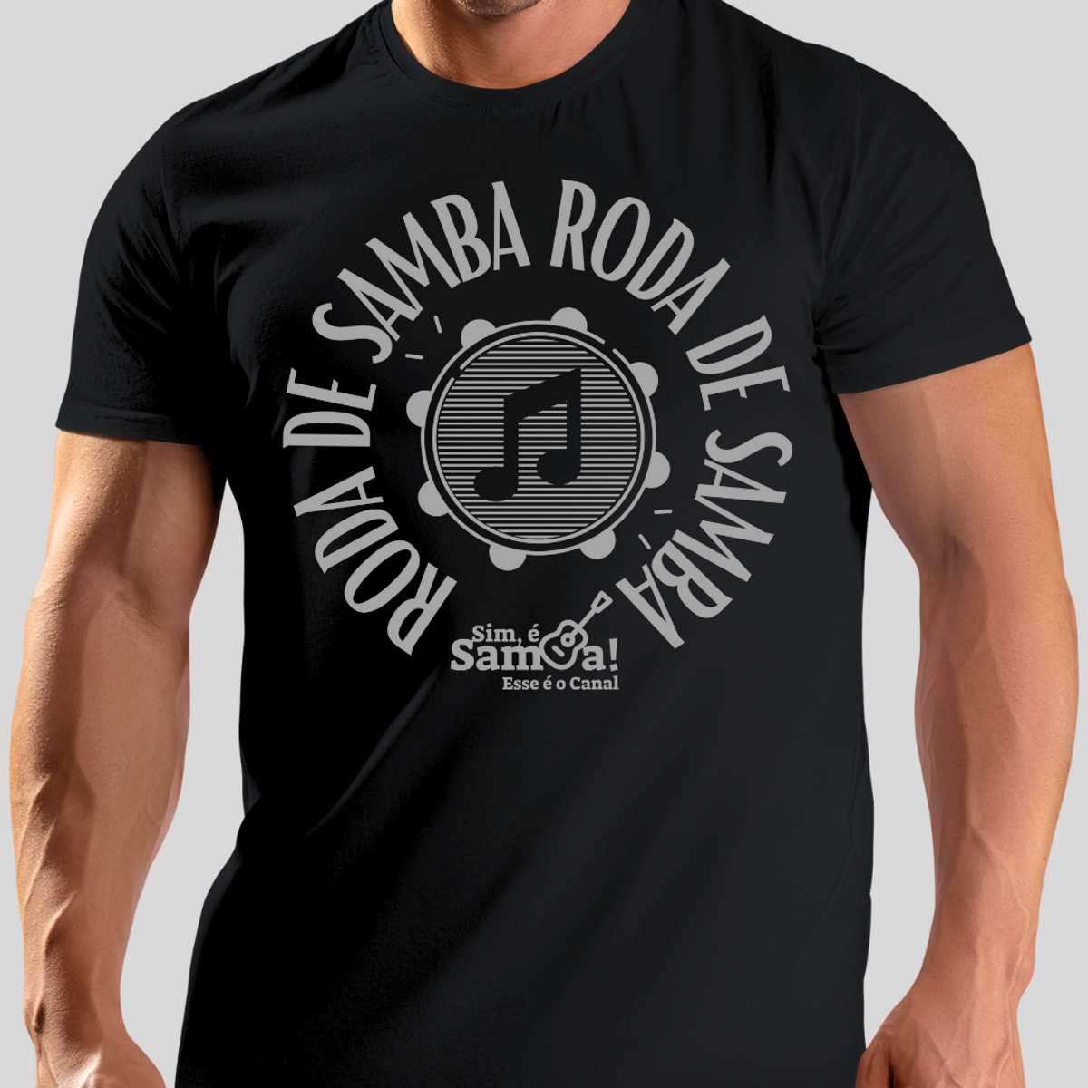 Nome do produto: Camiseta Quality Masculina - Roda de Samba