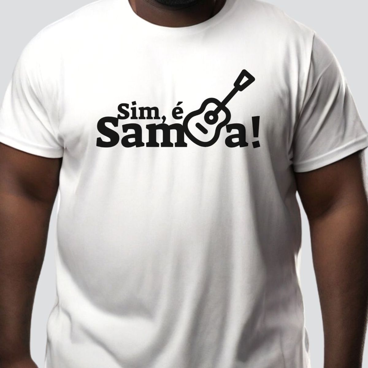 Nome do produto: Camiseta Plus Size - Sim é Samba