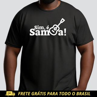 Camiseta Plus Size - Sim é Samba