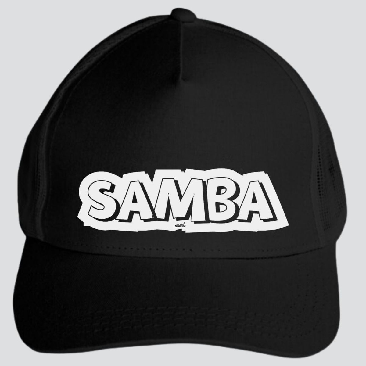 Nome do produto: Boné Americano com Tela - Estampado Samba