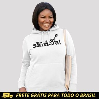 Nome do produtoBlusão de Moletom Canguru - Sim é Samba