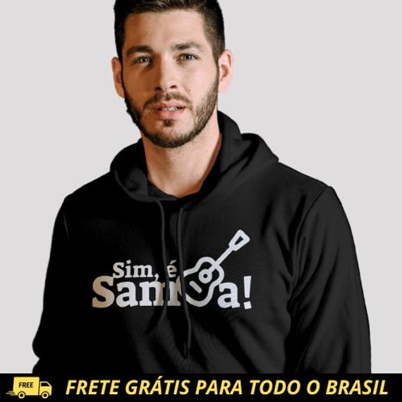 Blusão de Moletom Canguru - Sim é Samba