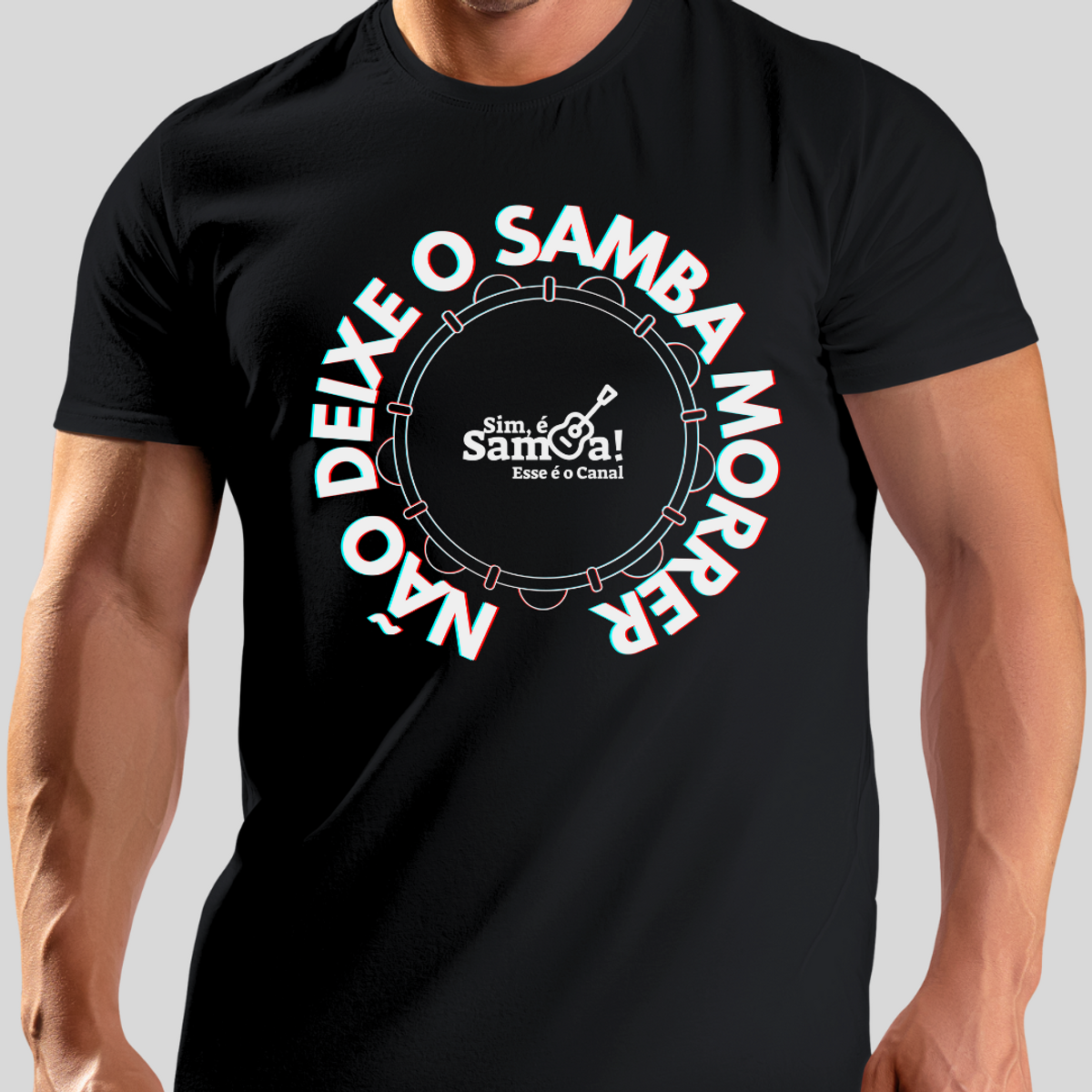 Nome do produto: Camiseta Quality Masculina - Não Deixe o Samba Morrer