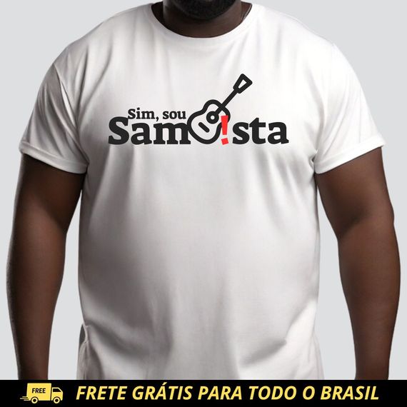 Camiseta Plus Size - Sim Sou Sambista