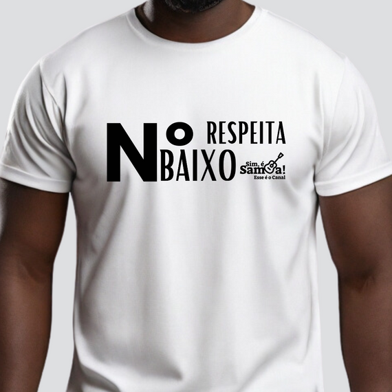 Camiseta Clássica Masculina - Respeita Número Baixo