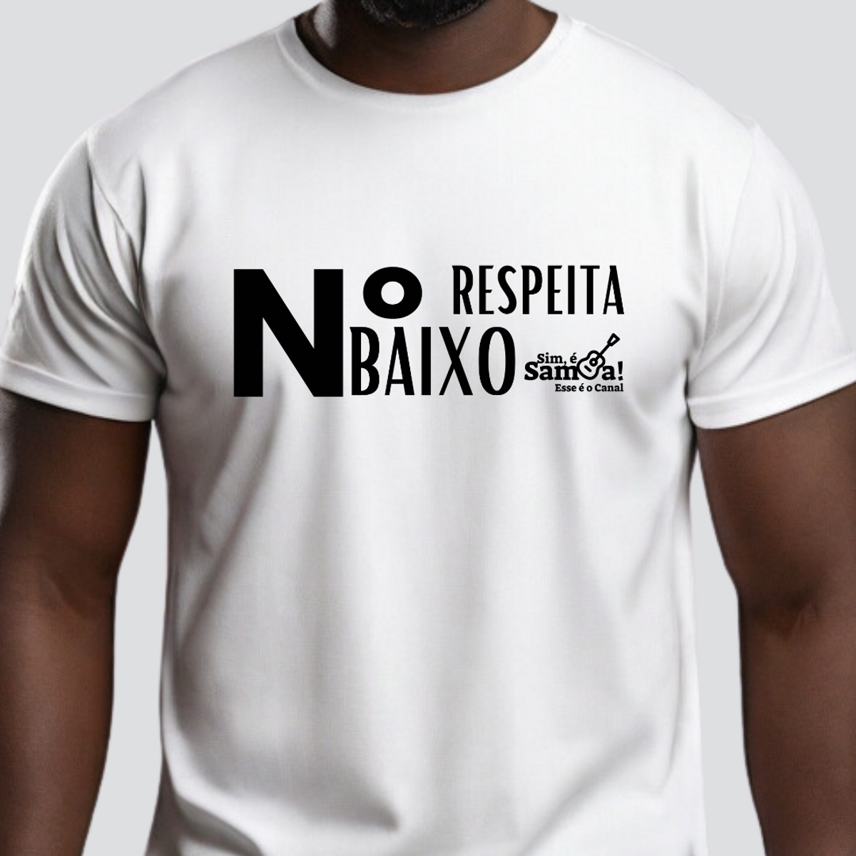 Nome do produto: Camiseta Clássica Masculina - Respeita Número Baixo