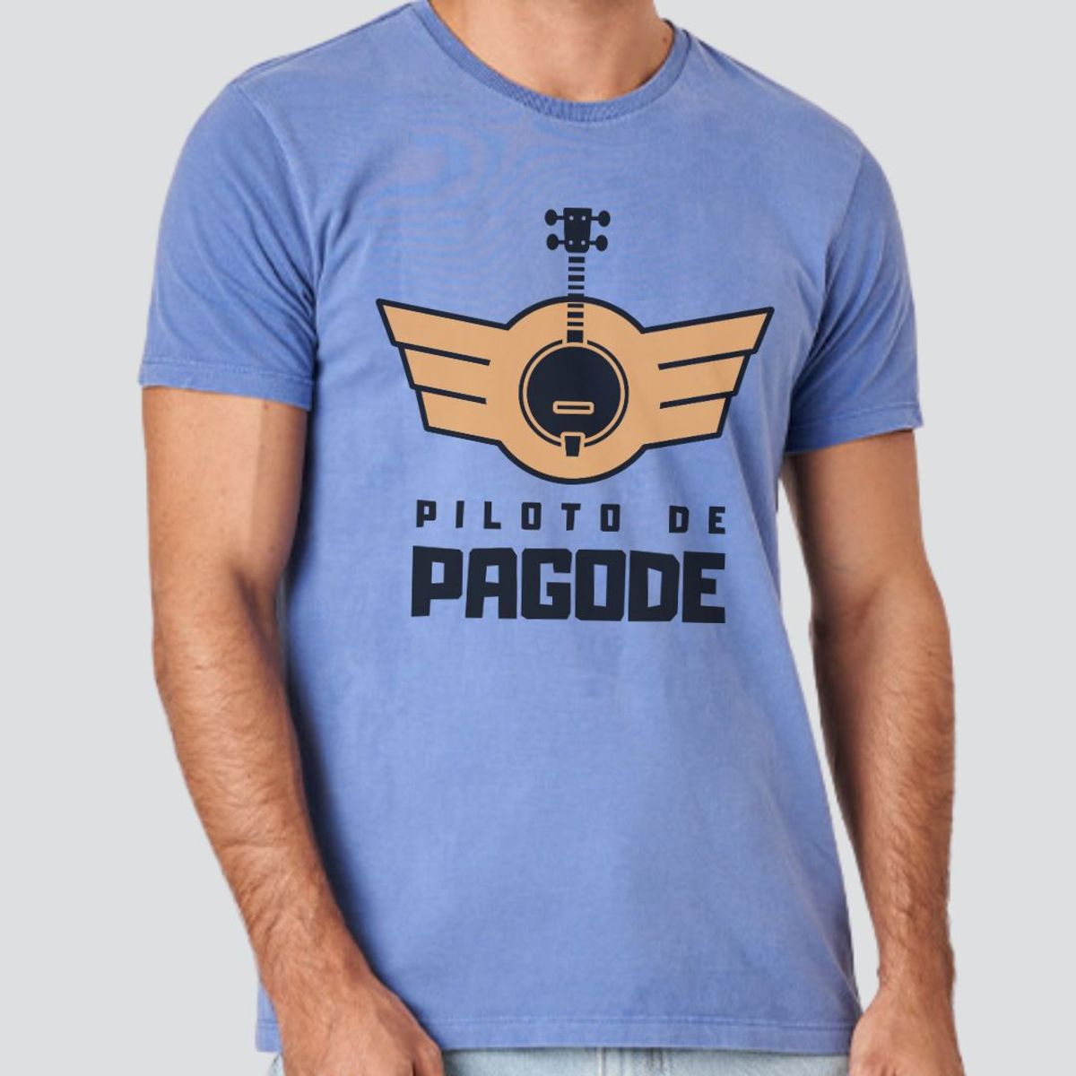 Nome do produto: Camiseta Estonada Masculina - Piloto de Pagode