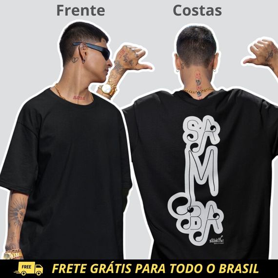 Camiseta Masculina Oversized - Samba