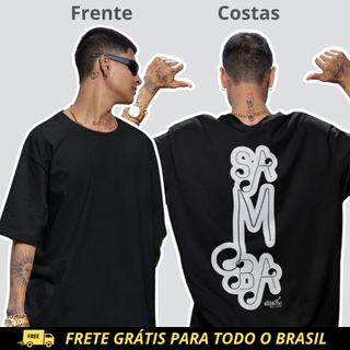 Nome do produtoCamiseta Masculina Oversized - Samba