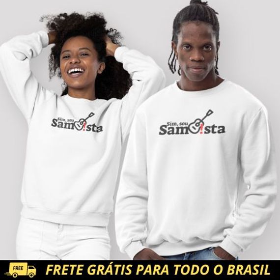 Blusão de Moletom Fechado - Sim Sou Sambista