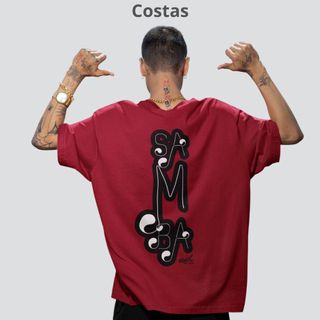 Nome do produtoCamiseta Masculina Oversized - Samba