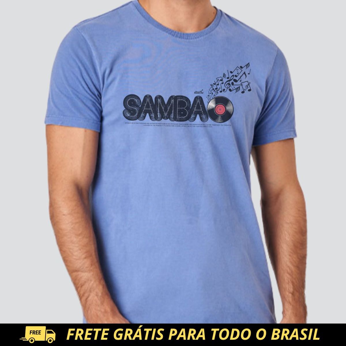 Nome do produto: Camiseta Masculina Estonada - Sambão