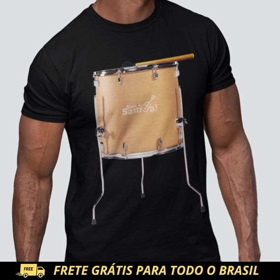 Camiseta Quality Masculina - Surdo Sim é Samba