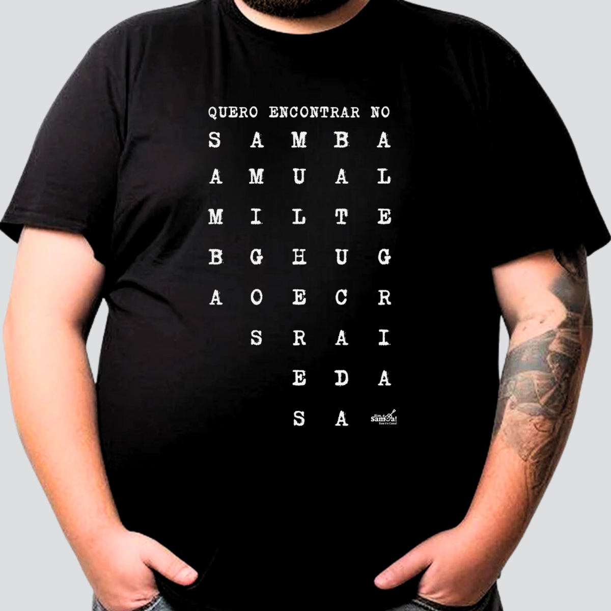 Nome do produto: Camiseta Plus Size - Quero Encontrar no Samba